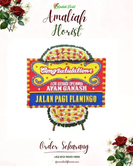 Sewa Papan Bunga Cermo